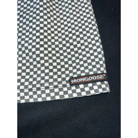 Mongoose Black and White checkered long sleeve T shirt. Size medium - Picture 3 of 7